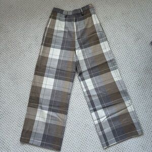 Vintage Plaid Trousers
